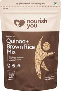 Nourish You Quinoa with Brown Rice Mix | Gluten Free | Source of Calcium, Protein and Fibre Quinoa