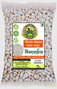 Dhanyashray Maize Corn (Whole) 500gm | Sabut Makka Grain (White Maize), Raw Makkai Corn