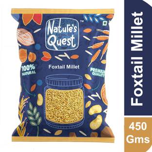 Nature’s Quest Foxtail Millet 450 Gms-Kaon/Kang/Kangni/Kakum/Navani/korralu/Korra/Thinai/Navane Foxtail Millet