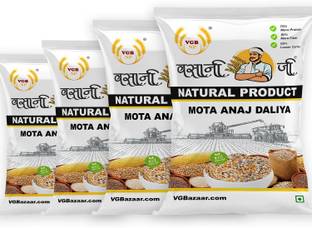VGBNP 100% Natural & Original Coarse Multigrain dalia, Mota Anaj Mix Daliya- 2kg Mixed Millet