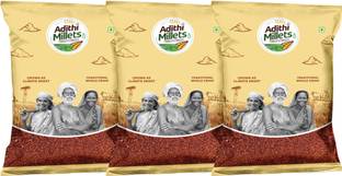 Adithi Millets Siridhanya Unpolished ORGANIC RAAGI MILLET positive grains pack of (500gm*3Pac) Ragi
