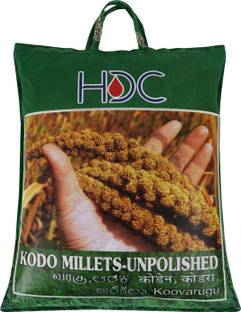 HDC SIRIDHANYA (Organic and Unpolished) Natural Kodo Millet Grain 5kg, Kodo Millet