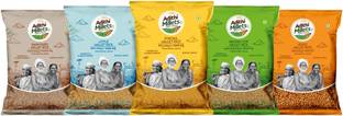 Adithi Millets Siridhanya Unpolished ORGANIC Foxtail/Kodo/Little/BrownTop/Barnyard (500gm*5Pac) Mixed Millet