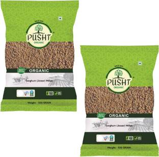 Pusht Organic Sorghum (Jowar) Millet Combo Pack Of 500gm x 2 - 1Kg Sorghum