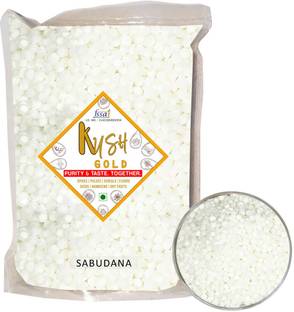 Kush Gold Whole Sabudana / Tapioca Sago Pearls / Sagoo Sago