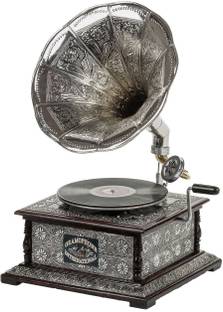 HMV STUDIO Antique Gramophone Player Working Original Wind up Gramophone 1 Record Free Wooden Gramophone