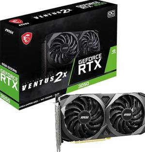 MSI GeForce RTX 3050 VENTUS 2X XS 8G OC GDDR6 8 GB NVIDIA Chipset 128 bit 1807 MHz Graphics Card