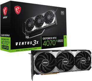 MSI GeForce RTX 4070 Ti SUPER 16G VENTUS 3X OC GDDR6X 16 GB NVIDIA Chipset 256 bit 2640 MHz Graphics Card