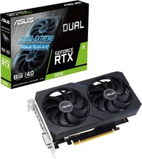 ASUS Dual NVIDIA GeForce RTX3050-8G-V2 Gaming Graphics card GDDR6 8 GB NVIDIA Chipset 128 bit 1822 MHz Graphics Card