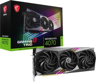 MSI GeForce RTX 4070 GAMING X TRIO 12G GDDR6X 12 GB NVIDIA Chipset 192 bit 2625 MHz Graphics Card