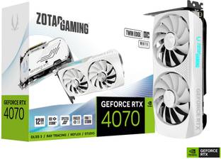 ZOTAC GEFORCE RTX 4070 Twin Edge OC White Edition GDDR6X 12 GB NVIDIA Chipset 192 bit 2490 MHz Graphics Card
