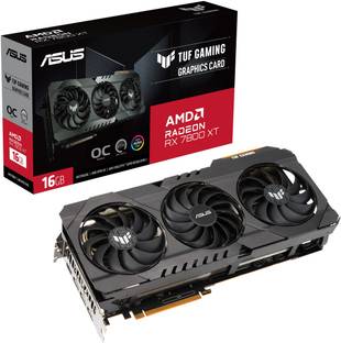 ASUS TUF Gaming Radeon RX 7800 XT OC Edition GDDR6 16 GB AMD/ATI Chipset 256 bit 2565 MHz Graphics Card