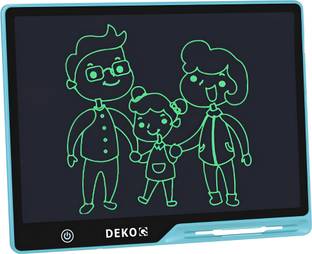 DEKOQ 16 Inch Monochrome Screen Rechargeable Doodle Board Toddler Educational Toys for Boys Girls Reusable Portable Drawing Tablet Toys Gifts for Kids 12 x 8 inch Graphics Tablet Connectivity - Wireless