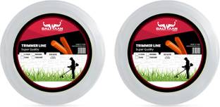 Balwaan Krishi Trimmer Line Nylon Rope Bundle for Brush Cutter (50m, 3mm Square) Pack of 2 Cordless Grass Trimmer