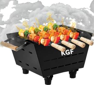 KGF Charcoal Barbeque Grill Set for Home and Garden STANDARD Size with Elegant Look Rib Roaster Grill