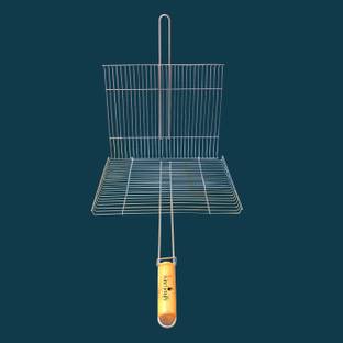 Kitchenify Net Grill Roasting Steel Portable Barbecue Wire Roaster Cooking Rack for Chicken Rib Roaster Grill