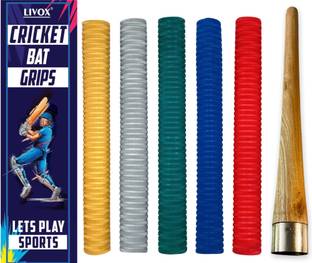 LIVOX First Quality Ring Texture Cricket Bat Grips for Very Good Comfort And One Cone Ultra Tacky
