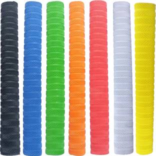 RaiGen 7 Multicolor Cricket Bat Grips Combo Durable & Anti-Slip Rubber Bat Handle Grips Chevron