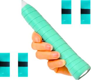 acers Grip Badminton/Tennis/Squash/Pickleball Racket OverGrip Teal Blue Smooth Tacky