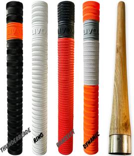 LIVOX Thunderblade, Ring, Bracelet, Dynamic Texture Cricket Bat 5 Grips With Cone Super Tacky