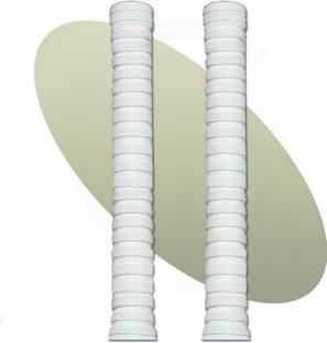 CLOVERBYTE Pack of 2 White Soft Replacement Rubber Cricket bat Handle Grip