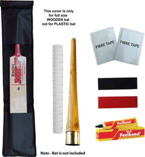 Factoryvala Cricket combo of 1 Bat cover,1 Gripper,1 Grip,1 Adhesive,2 Guards ,2 Tapes Ultra Tacky
