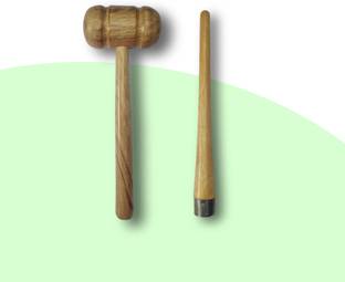 vrsportstore Cricket Bat Wooden Hammer and Wooden Cone| Cricket Bat Hammer
