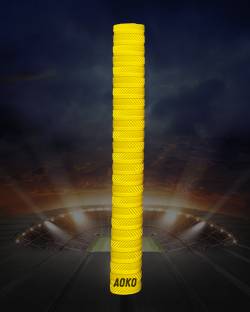 AOKO (PACK OF 1) Premium Plain Yellow Cricket Bat Grip Ultra Tacky