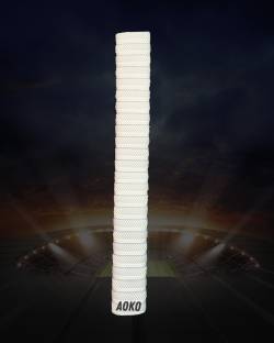 AOKO (PACK OF 1) Premium Plain White Cricket Bat Grip Ultra Tacky