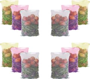 फैब एलाइट Reusable Fridge bags Vegetable storage Net for Fruits 12 का पैक Grocery Bags