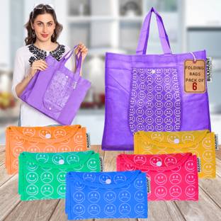 OYTRA 6 Piece Shopping Foldable Bags Pack of 6 Grocery Bags
