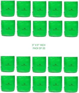 Kingwell 9"X9" Micro Green Grow bag Spinach Grow Bag (Pack of 20) Bag for Home Gardening Grow Bag