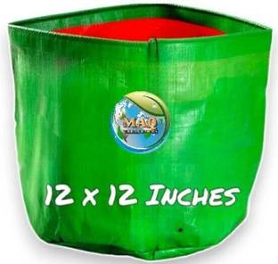 MAQ HDPE Growbags, Size 12x12 Inches, UV Treated, for Big Plants Grow Bag