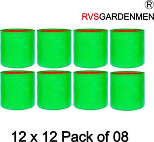 RVSGARDENMEN Flower Plants Pots Terrace Gardening Grow Bag (12" X 12") - (Pack of 08) Grow Bag