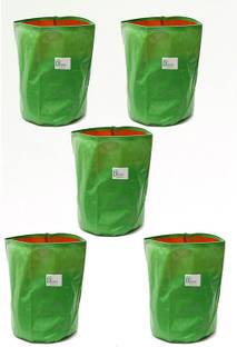 BIOBLOOMS Grow bags 15x12 for gardening, pack of 5, vegetable Grow Bag