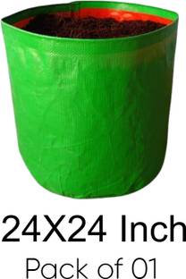 RVSGARDENMEN Flower Plants Pots Terrace Gardening Grow Bag (24" X 24") - (Pack of 01) Grow Bag