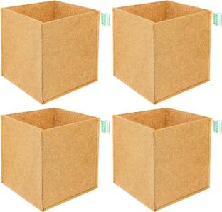 Anandi Greens 00 GSM Geo Fabric Plant Bag 9X9X9 Inch Pack of 4 Grow Bag