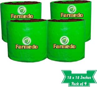 FARMEDO Grow Bag 18" X 18" Inches, Terrace Gardening, Outdoor Gardening, Pack of 4 Grow Bag