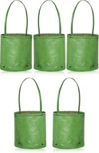SCOTMEN Plant Bag with Handle 5x5 Inches Pack of 5, Roof Top, Terrace, Handle Hanging Grow Bag