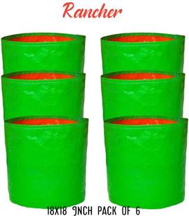 rancher Terrace gardening 18"x 18" Inch (Pack of 06) 250 GSM Grow Bag