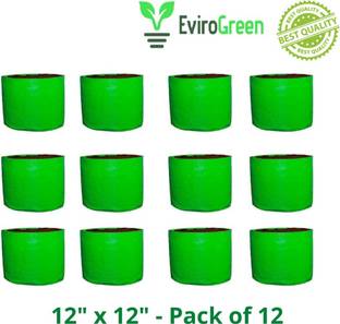 EVIROGREEN HDPE Grow Bag_250 GSM_12" X 12":_pack cf 12 Grow Bag