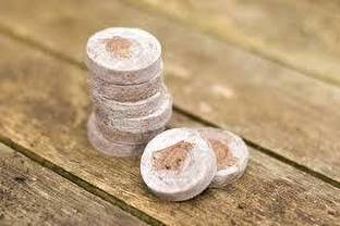 Gijja for seed germinations, Use compressed pellets instead of heavy potting soil. Grow Bag