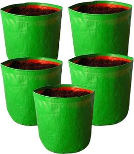 GrowTree 12"x12" HDPE Grow Bags 260 GSM,, For Home Gardening, (Pack of 05) Terrace, gardening Grow Bag