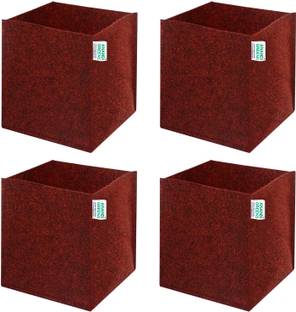 Anandi Greens 8x8x8 INCH GEO Fabric 400 GSM Square Plant Grow Bag