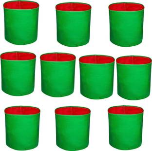 WNE Jaliwale Terrace Gardening Grow Bag (9 X 9) - (Pack of 10) Grow Bag