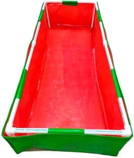 MASHKI 24x60x12 Inches HDPE Rectangular Grow bag, 250 GSM-UV Treated, with PVC Support Pipe Grow Bag