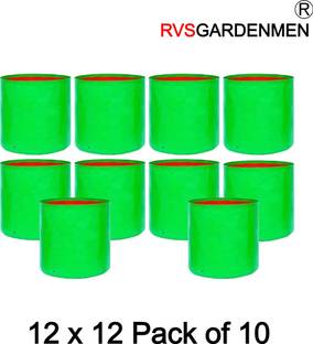 RVSGARDENMEN Flower Plants Pots Terrace Gardening Grow Bag (12" X 12") - (Pack of 10) Grow Bag