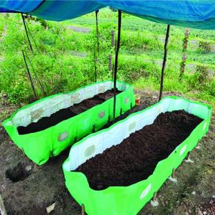 V.K. Vermibed 12*4*2 Ft. VermiCompost 7 Layer HDPE Laminated, 340 GSM Grow Bag