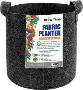 growtime Geo Fabric 12x12 Grow Bags HDPE 400 GSM Growbags, Indoor & Outdoor Grow Bag