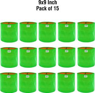 Anandi Greens 9x9 Inch Pack of 15 HDPE Uv Protected 220 GSM Round Plants Grow Bag